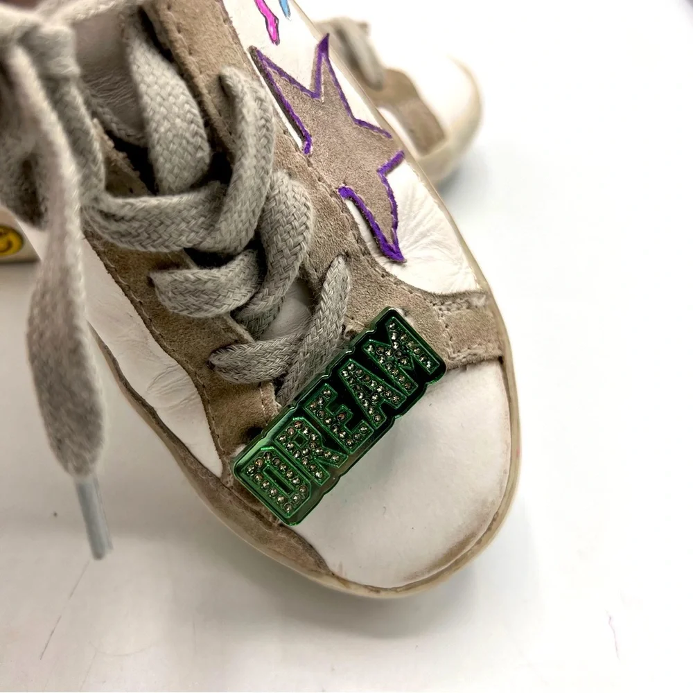 Golden Goose SuperStar Kids White Leather Sneakers - Picture 8 of 13